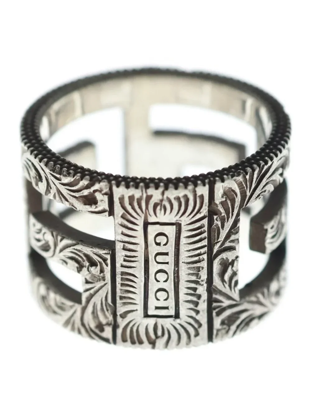 Gucci Cube Sterling Silver Ring